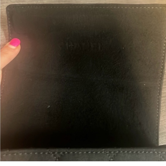 Chanel Quilted sunglasses case only with cleaning cloth